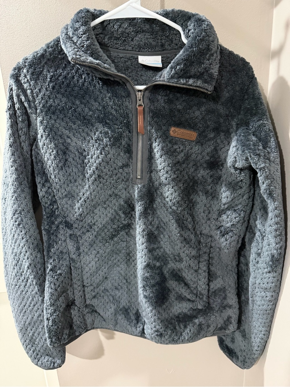 Columbia Women's Plush Half-Zip Fleece Jacket - Dark Gray